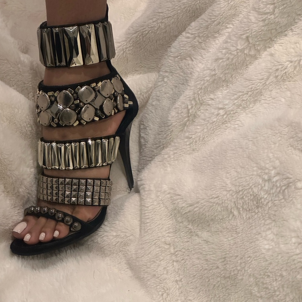 Giuseppe Zanotti embellished suede gladiator sandals